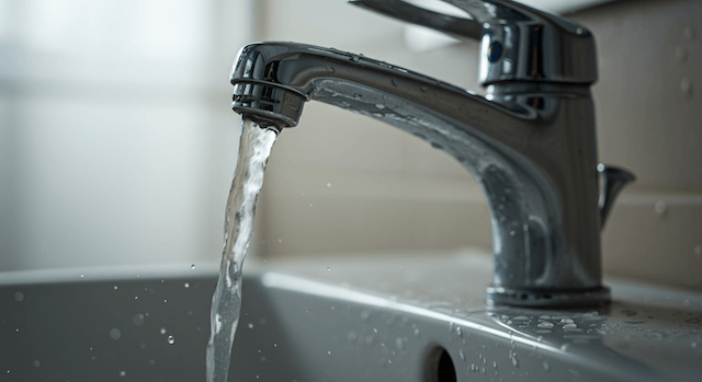 水道水と肌荒れの関係。蛇口から出ている水